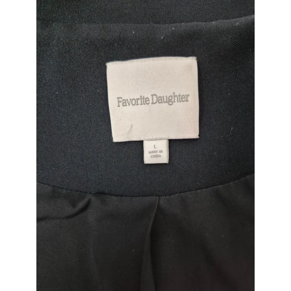 Favorite Daughter Women's Black The Cropped Charles Trench Size Large - Picture 7 of 8